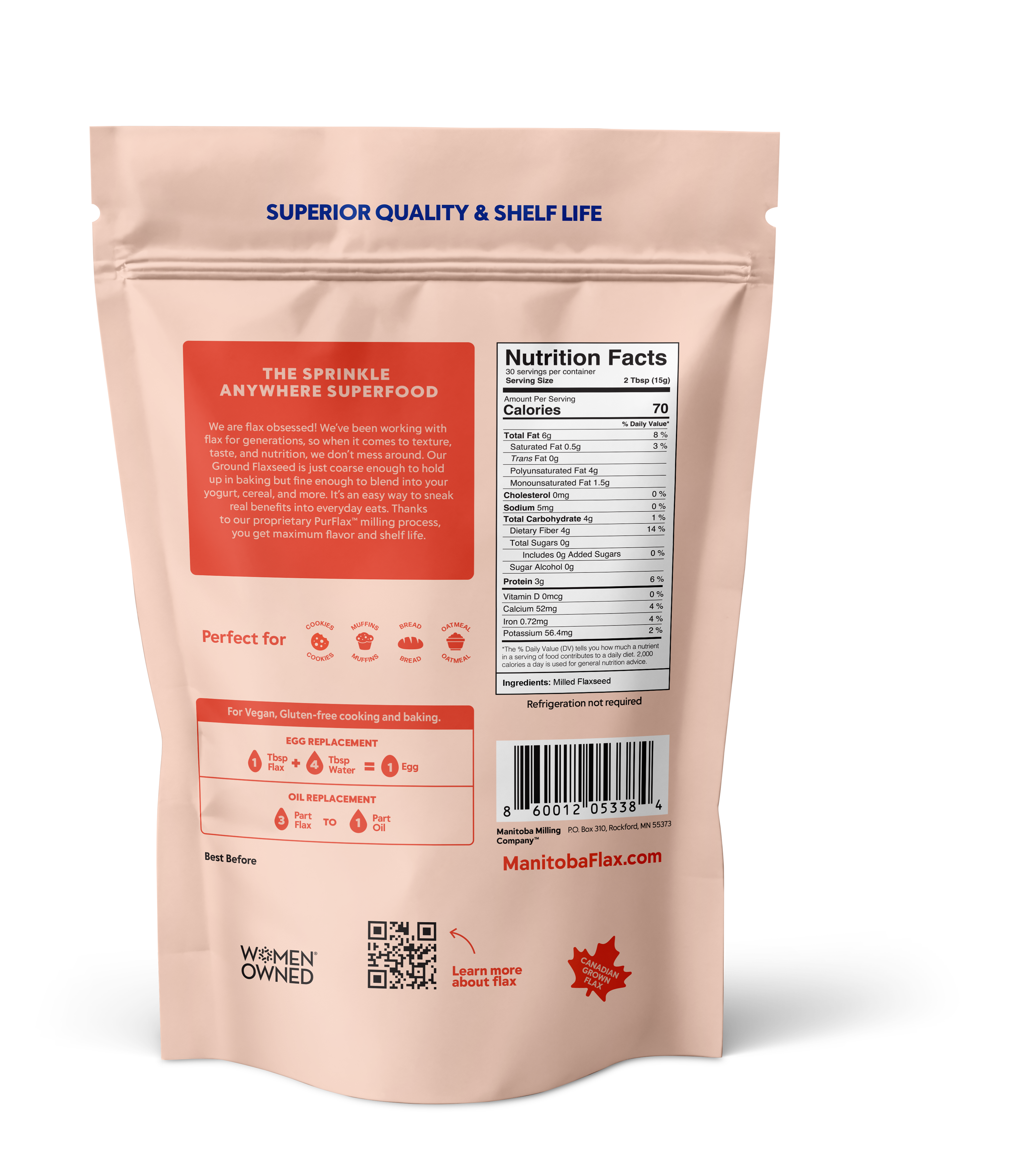 Manitoba Milling Company - Wholesale Plant Seeds - Premium Flax Powder1