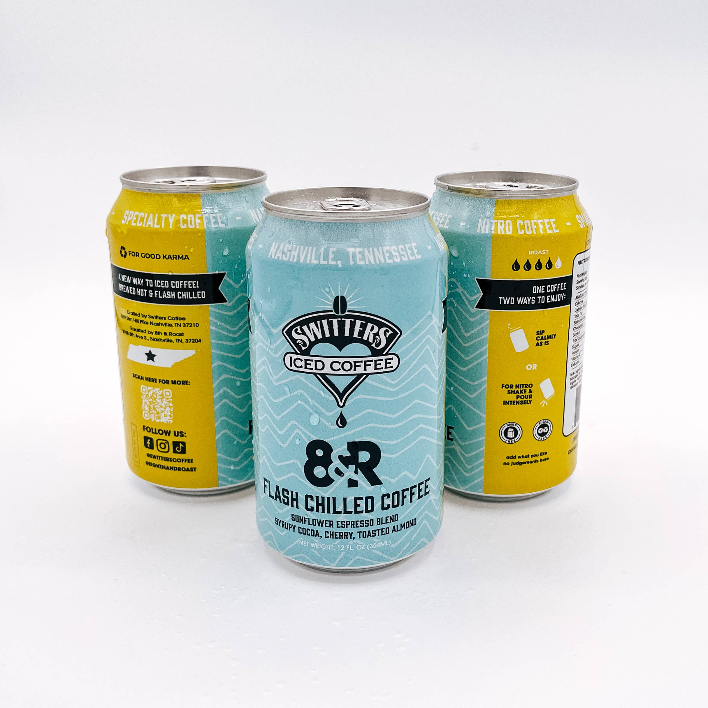 Switters Iced Coffee - Wholesale Iced Coffee/Cold Brew - Nitro Iced Coffee - 8th & Roast Collaboration (12oz)2