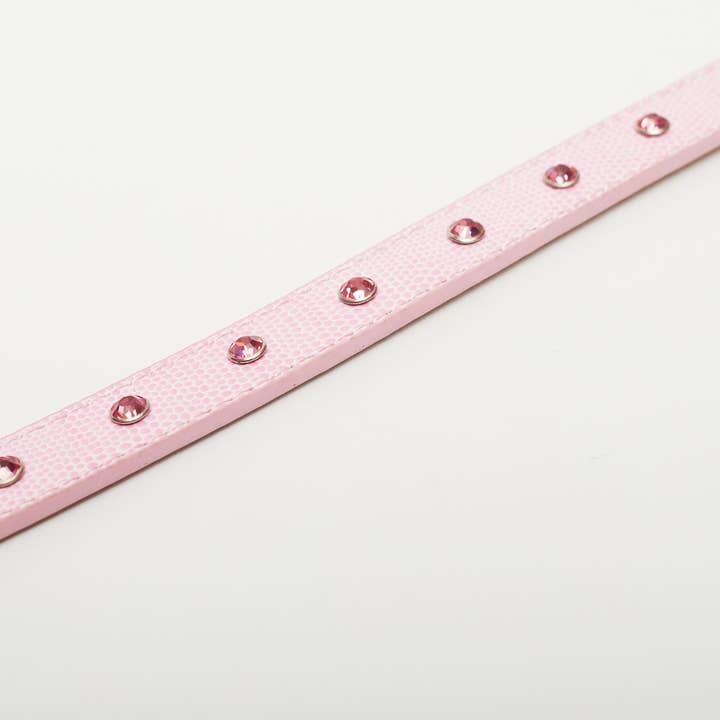 PetLondon - Wholesale Pet Collar - Dog - Crystal Rivet Dog Collar Cotton Candy Pink