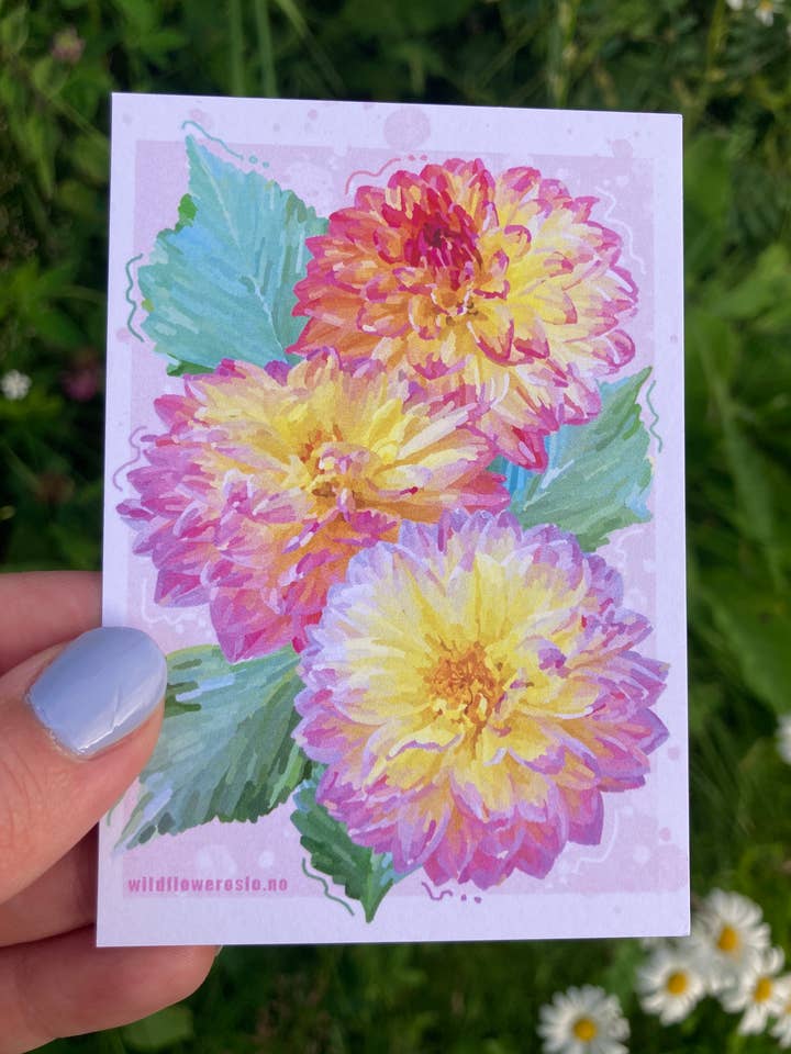 Postcard A7 # 0020 for wholesale by Wildflower Oslo