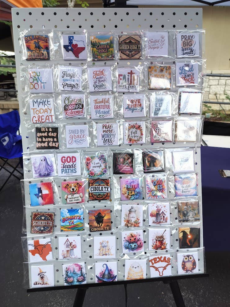 Solana Photo Magnets - Wholesale Magnet - Custom Photo Magnet 2x2 inch square, button style7