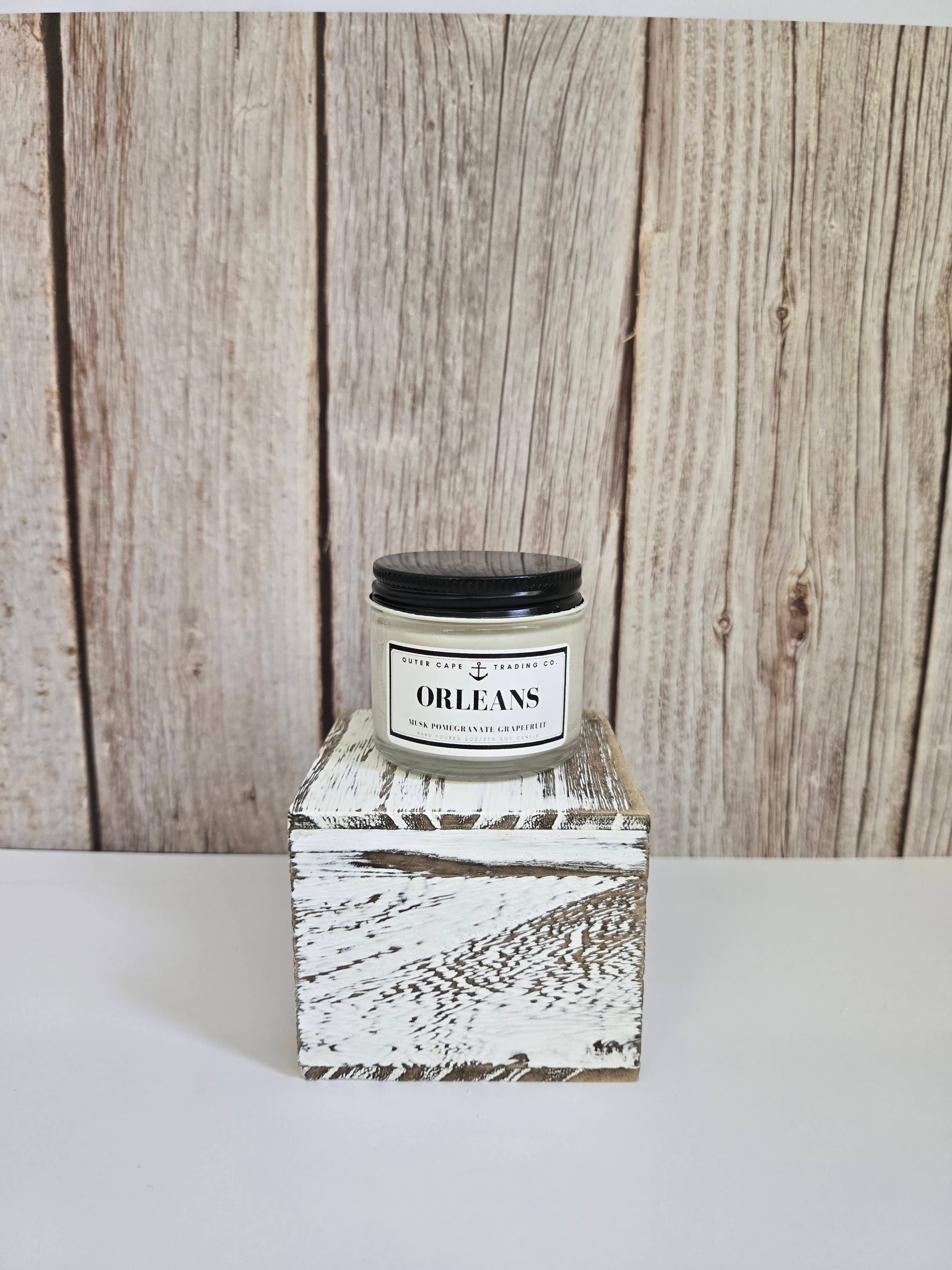 Outer Cape Trading Company - Wholesale Jar/Filled Candle - Orleans Cape Cod Soy Wax Crackling Wooden Wick Candle bulk wholesale 4