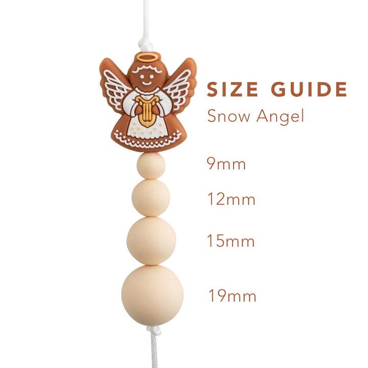 Cara & Co Silicone Craft Supply - Wholesale Craft Supplies - Snow Angel Silicone Focal Beads2