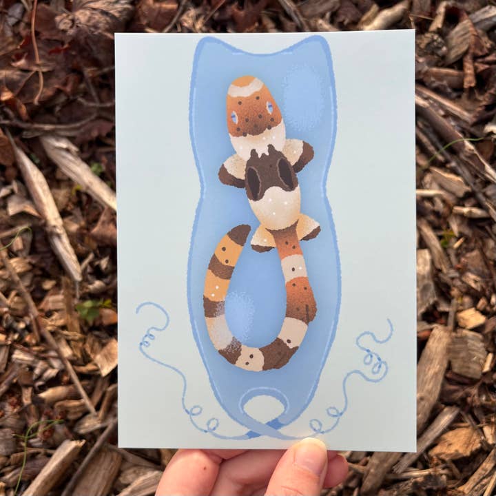 Impression de carte postale de requin épaulette pour la vente par Microbiome Arts