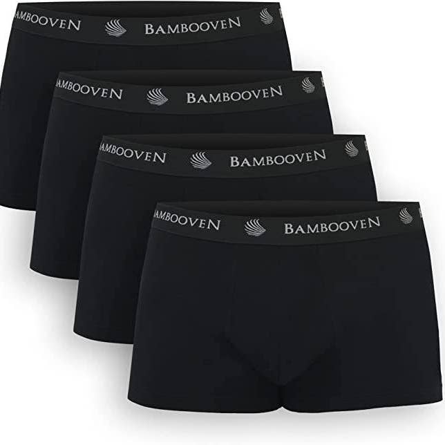 Bambooven - Wholesale Underwear - Men's - Men’s Bamboo Trunks with Pouch 4-Pack0