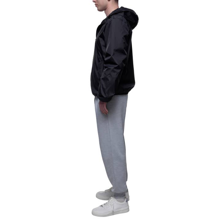 Rokka & Rolla, Inc - Wholesale Windbreaker - Men's - Men's Lightweight Packable Active Mesh Hooded Windbreaker