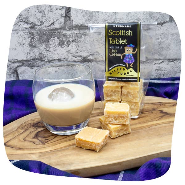 Kilted Fudge Company - Wholesale Fudge - Scottish Tablet with a hint of Irish Cream