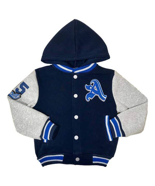 Unik - Wholesale Varsity/Baseball Jacket - Kids - Boys Varsity Jacket Casual Outerwear With Hoodie 2-40