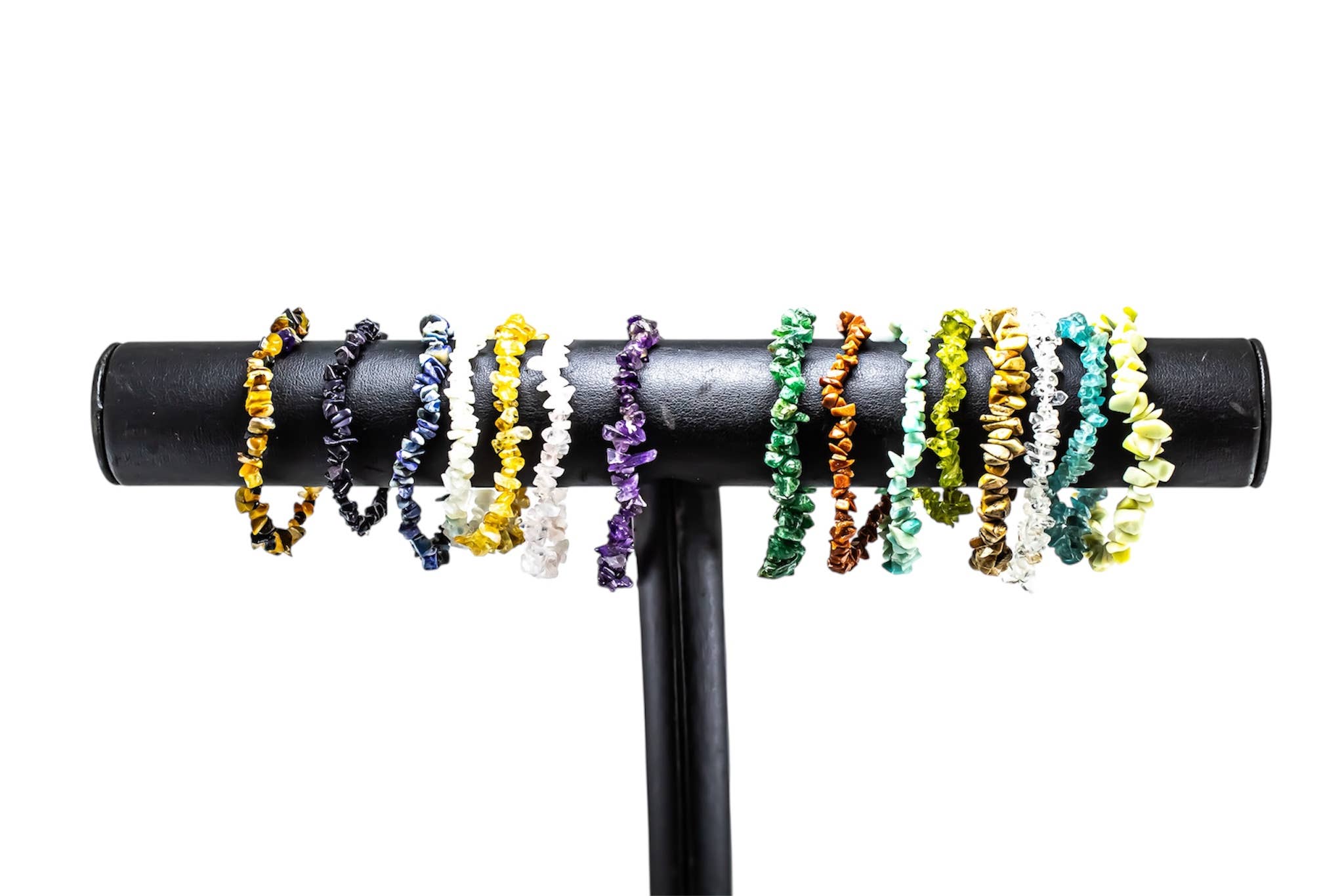 Quasar Gems USA - Wholesale Beaded Bracelet - Chip Bead Stretch Bracelets2