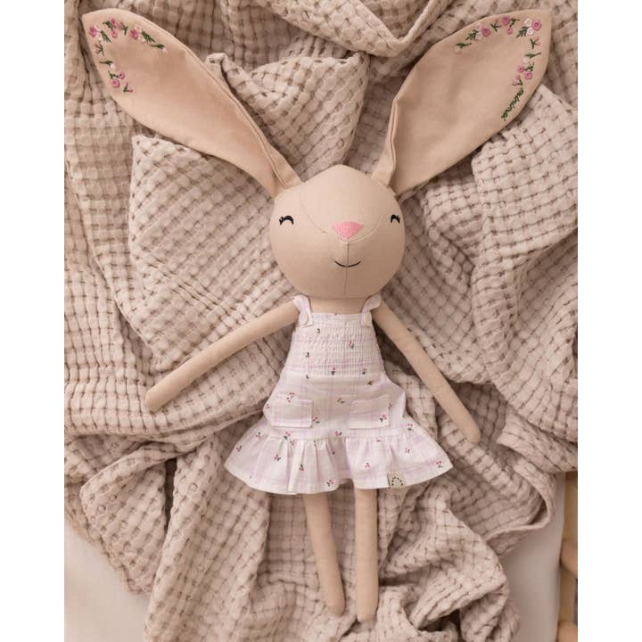 Pink Bella Bunny Doll for wholesale on Faire2