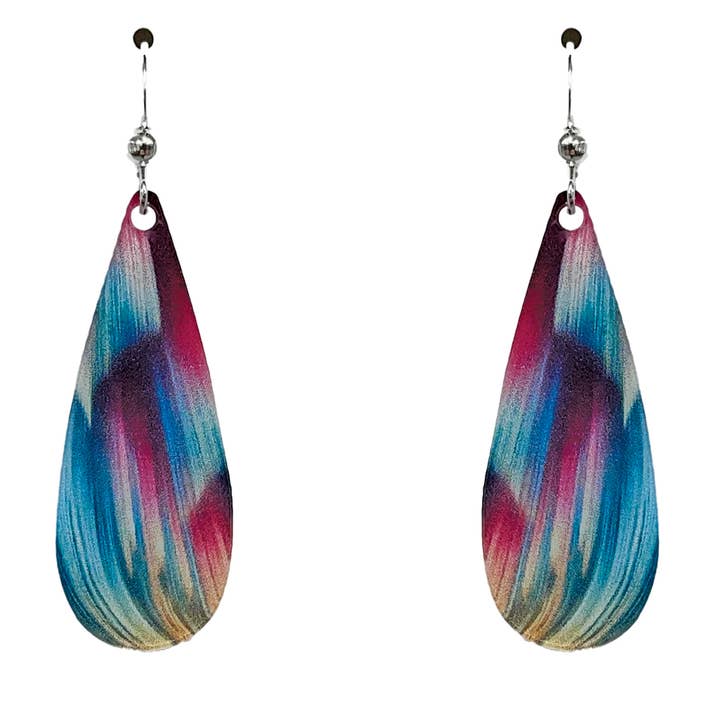 d'ears inc. - Wholesale Dangle Earrings - Candy Swirl Aurora earrings, sterling silver ear wire Acry0