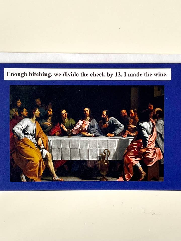 Basta de quejas, dividimos la cuenta entre 12. - Blank para venta al por mayor de Jacs Studio Toronto