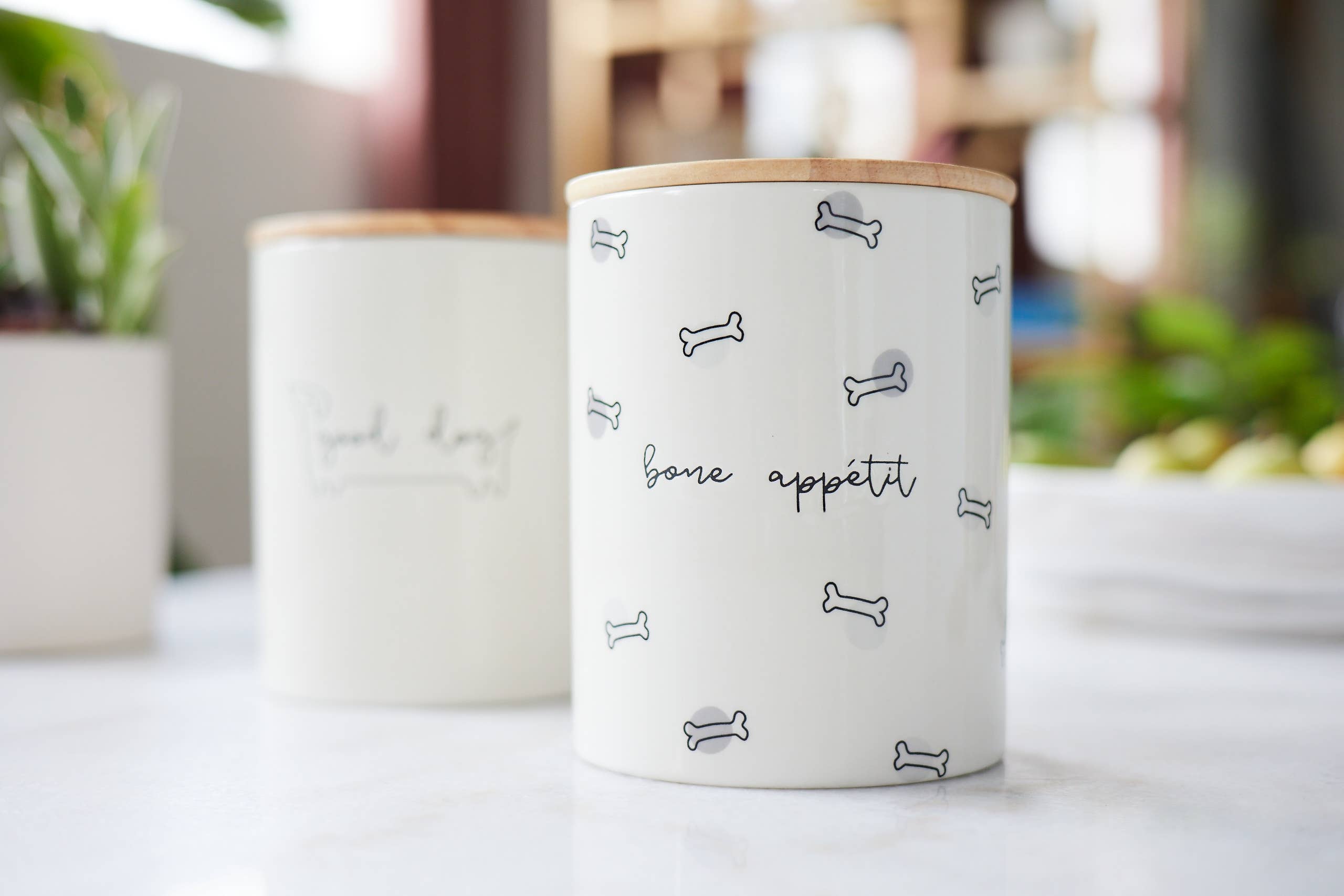 Pearhead - Wholesale Pet Treat Jar - Dog - Bone Appetite Ceramic Treat Jar6