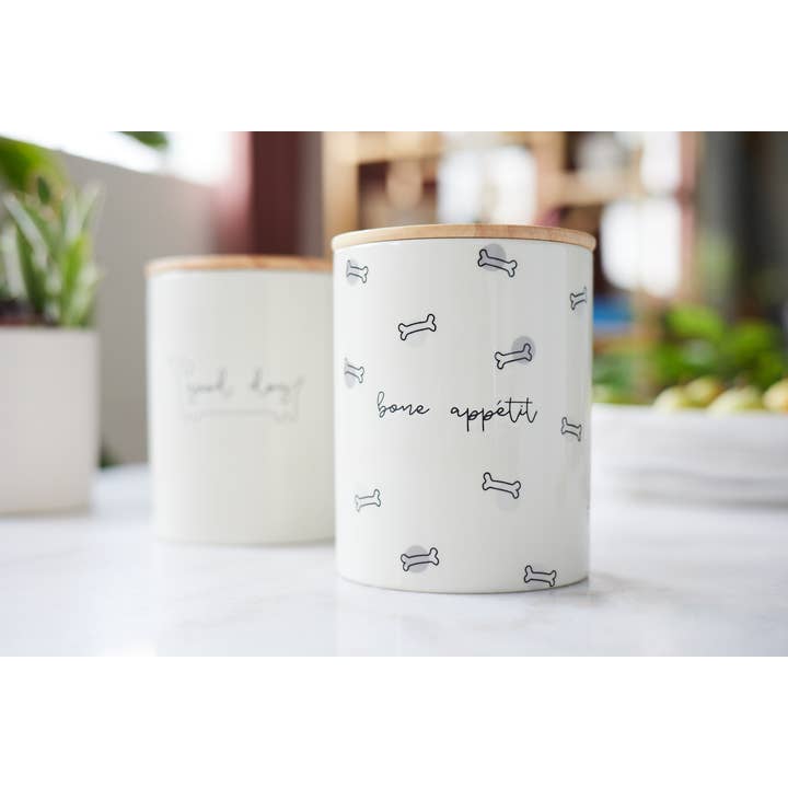 Pearhead - Wholesale Pet Treat Jar - Dog - Bone Appetite Ceramic Treat Jar6
