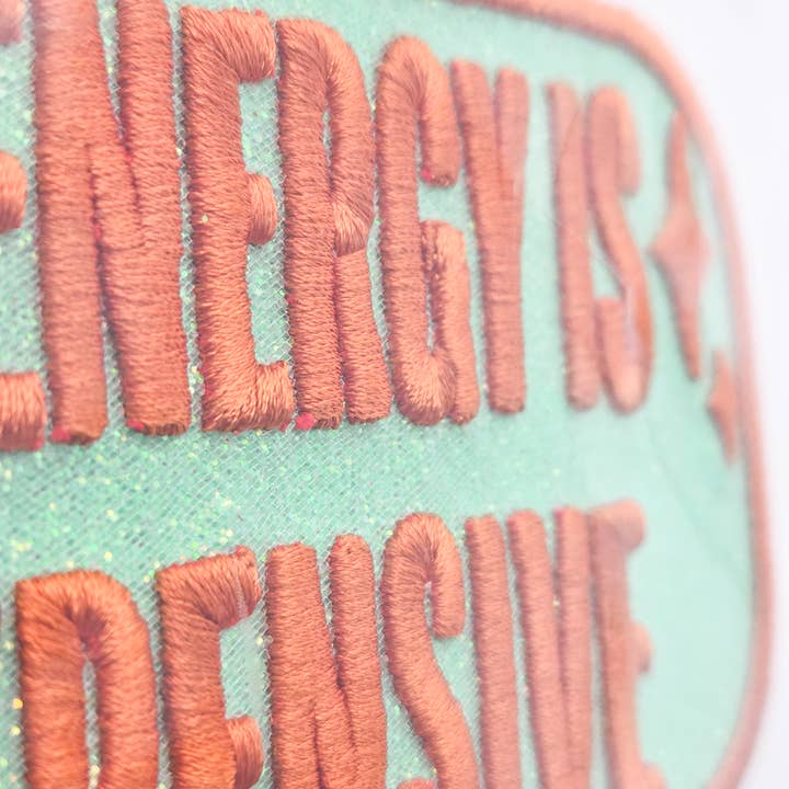 Trendy Transfers - Wholesale Patch - My Energy Is Expensive PUFF Embroidered HAT/POCKET Patch1