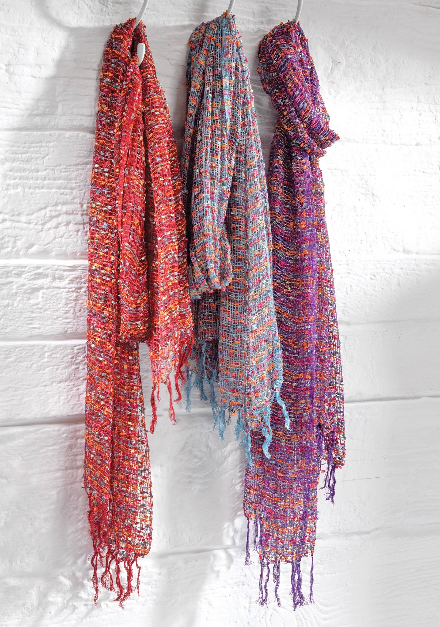 Namaste - Vente Écharpe – femme - Écharpe indienne Jali en viscose légère3