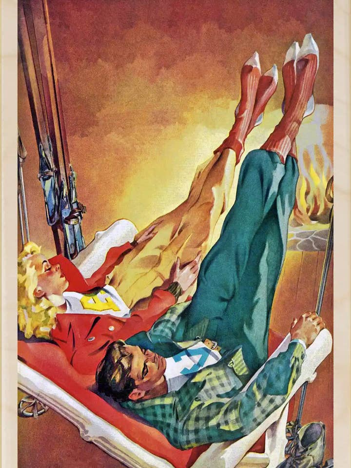 Après-Ski - Eco-friendly cards & magnets for wholesale by THE WOODEN POSTCARD COMPANY