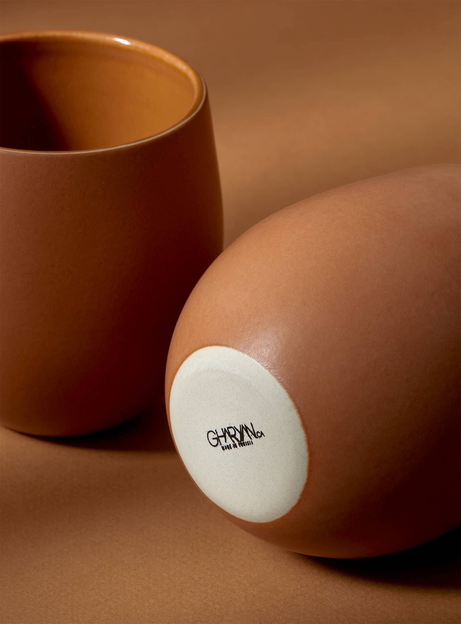 GHARYAN Stoneware & Olive Wood Tableware | Ships from USA - Wholesale Coffee/Tea Cup - Handmade Stoneware Coffee & Tea Cup | Epa 15 oz6