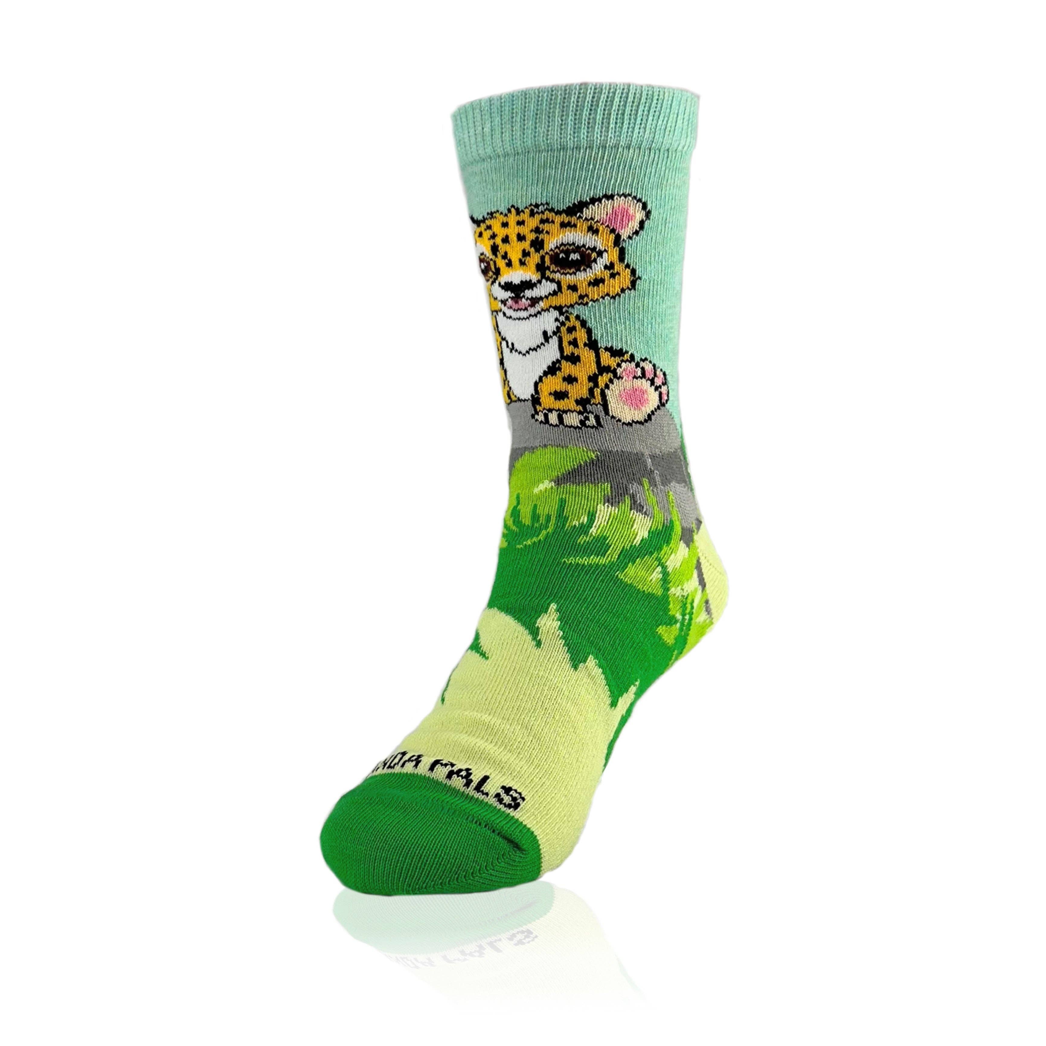 Sock Panda - Wholesale Socks - Kids - Waving Cheetah Socks from the Sock Panda (Ages 3-7)5