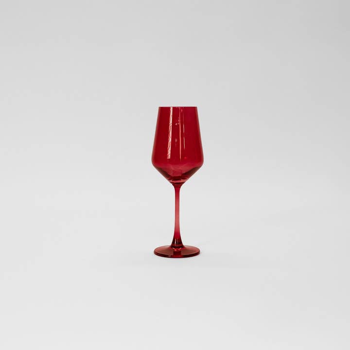 GlassHauseCo - Wholesale Wine Glass - Cherry Red - Colored Wine Glass