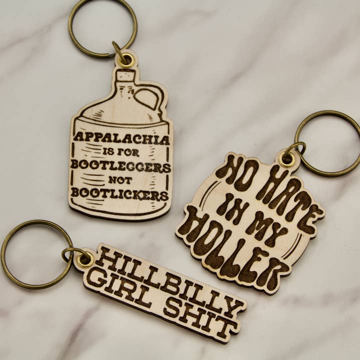 Slate & Stone Co. - Vente Porte-clés – unisexe - Porte-clés Les Appalaches sont pour les bootleggers, pas pour les bootlickers3