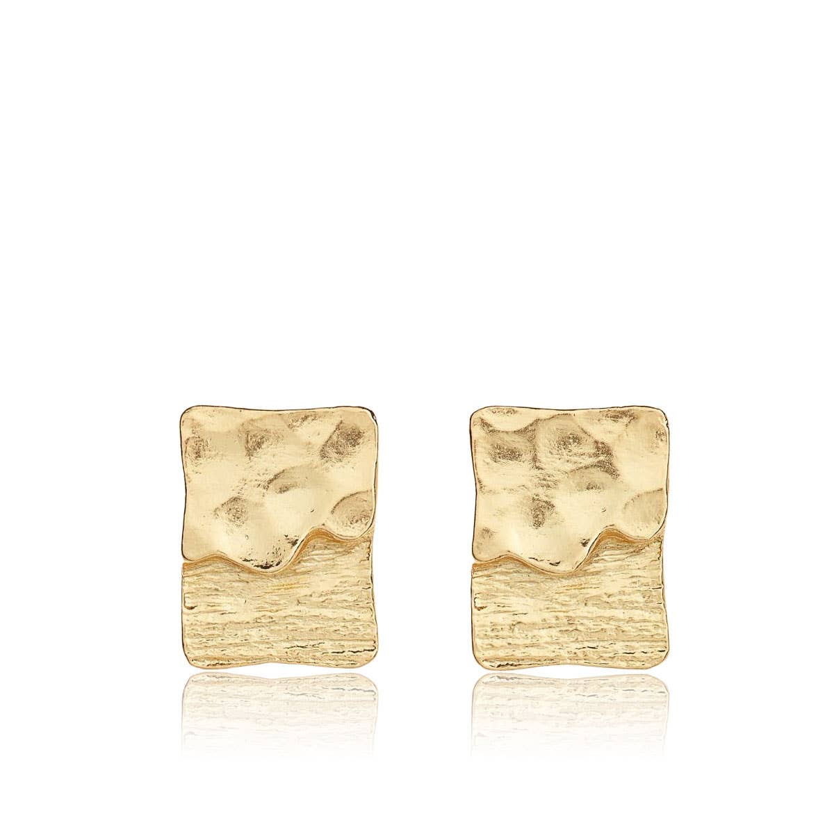 KARINE SULTAN - Wholesale Stud/Post Earrings - Textured Elongated Stud0