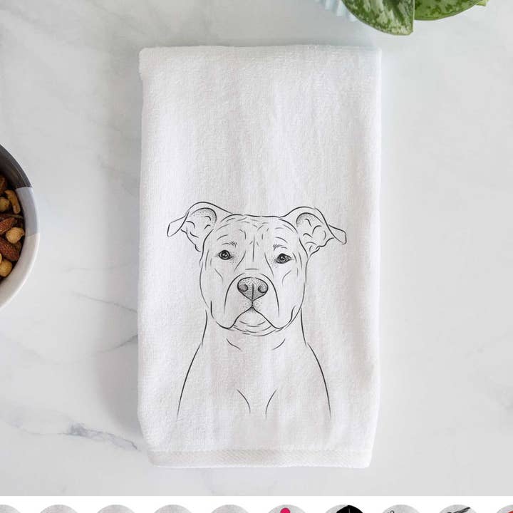 Asciugamano Jethro the American Staffordshire Terrier per la vendita all'ingrosso da parte di Inkopious