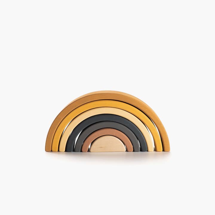 SABO concept – wholesale Wood toy – Child – Wooden Rainbow Toy Arch Stacker from Wood Gift for Children