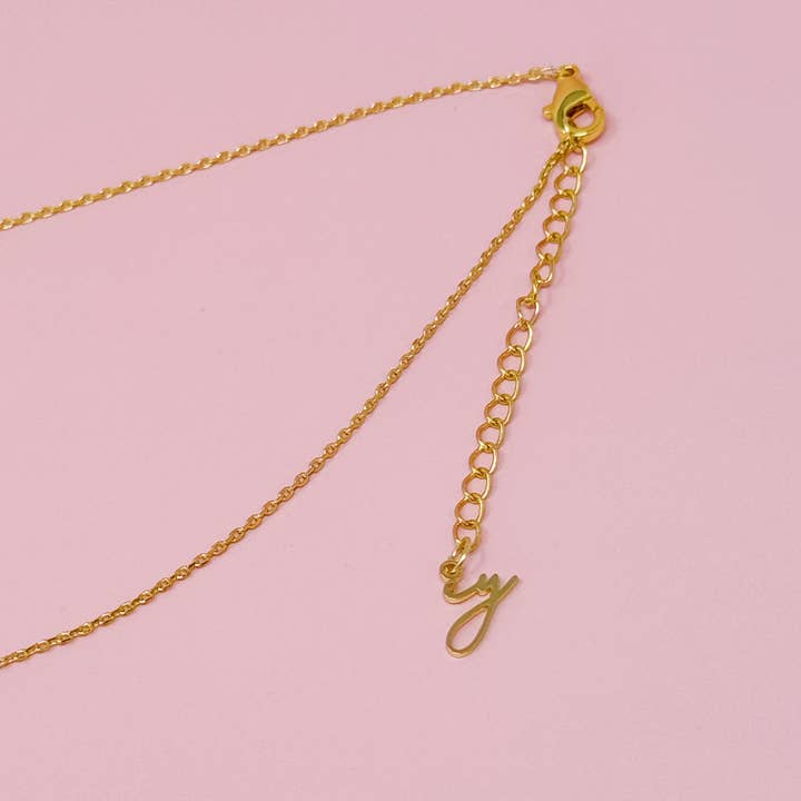 Ellison+Young - Wholesale Pendant/Charm Necklace - Crystal Bubble Initial Necklace