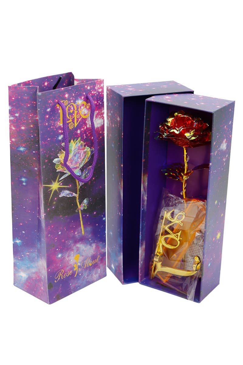 ASSORTED Holographic Led Light-up Galaxy Rose Gift Box for wholesale on Faire1