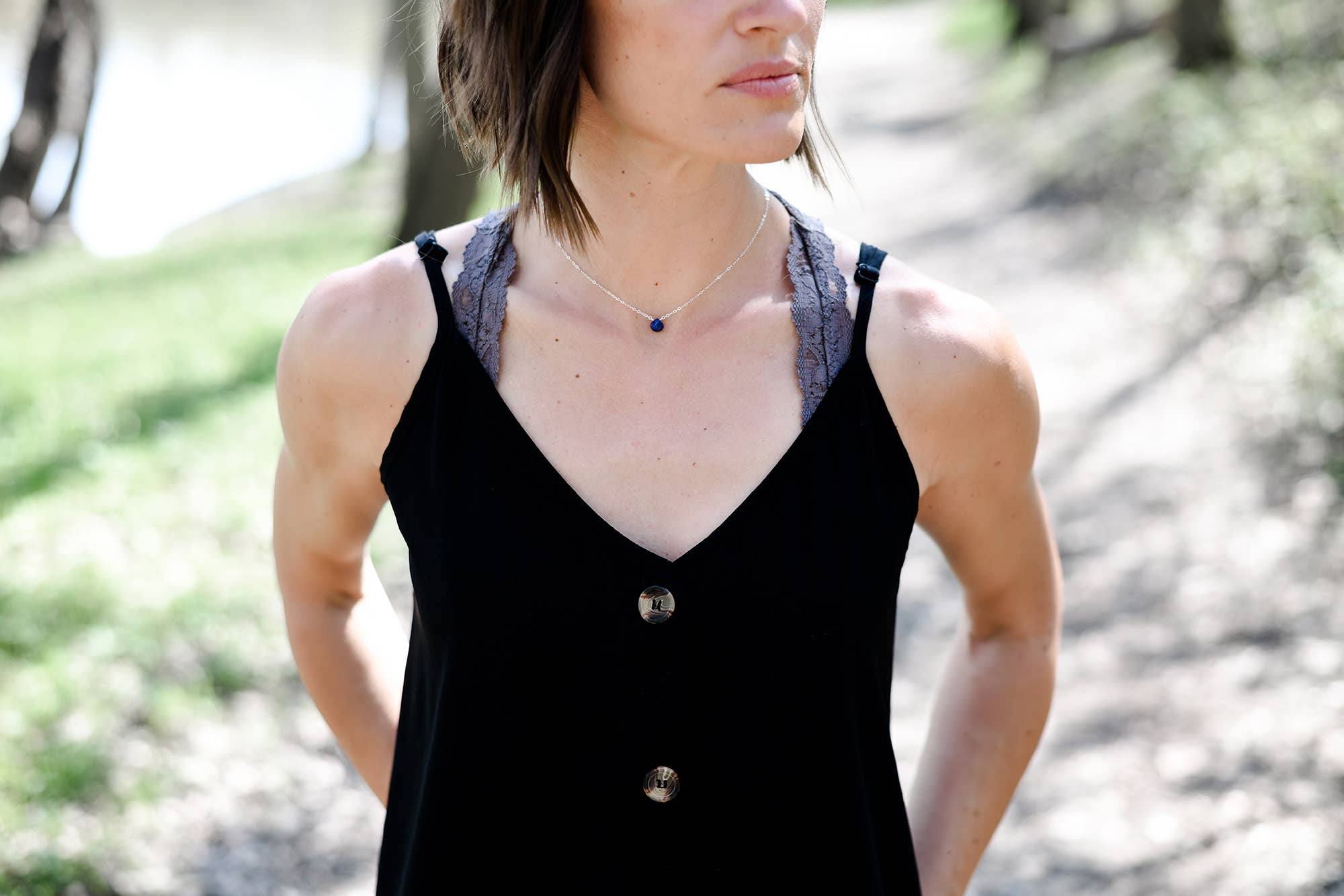 Designed by Stacey Jewelry - Wholesale Pendant/Charm Necklace - The Judy Necklace in Silver4