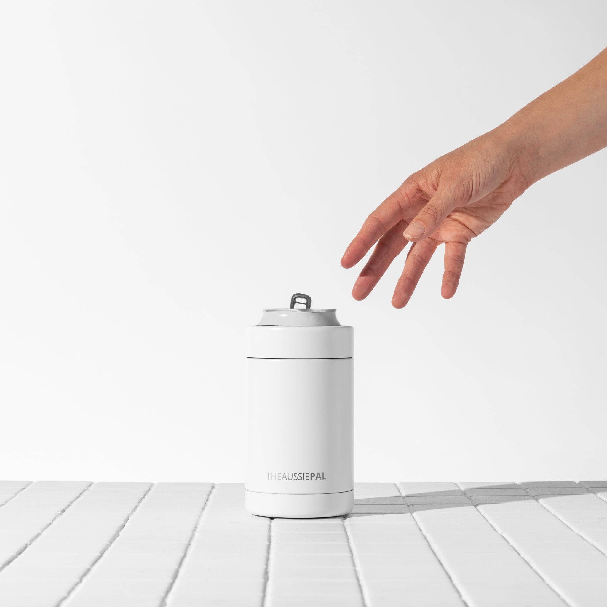 The Aussie Pal – wholesale Isolerade dryckesvaror – Isolerad Stubby Hållare Vit2