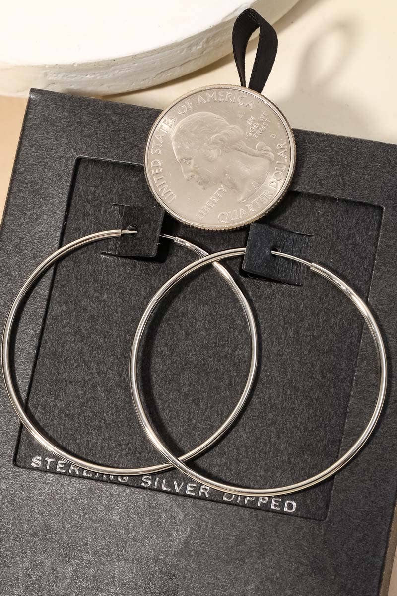 Anarchy Street - Wholesale Hoop Earrings - Secret Box Gold Dipped Thin Hoop Earrings2