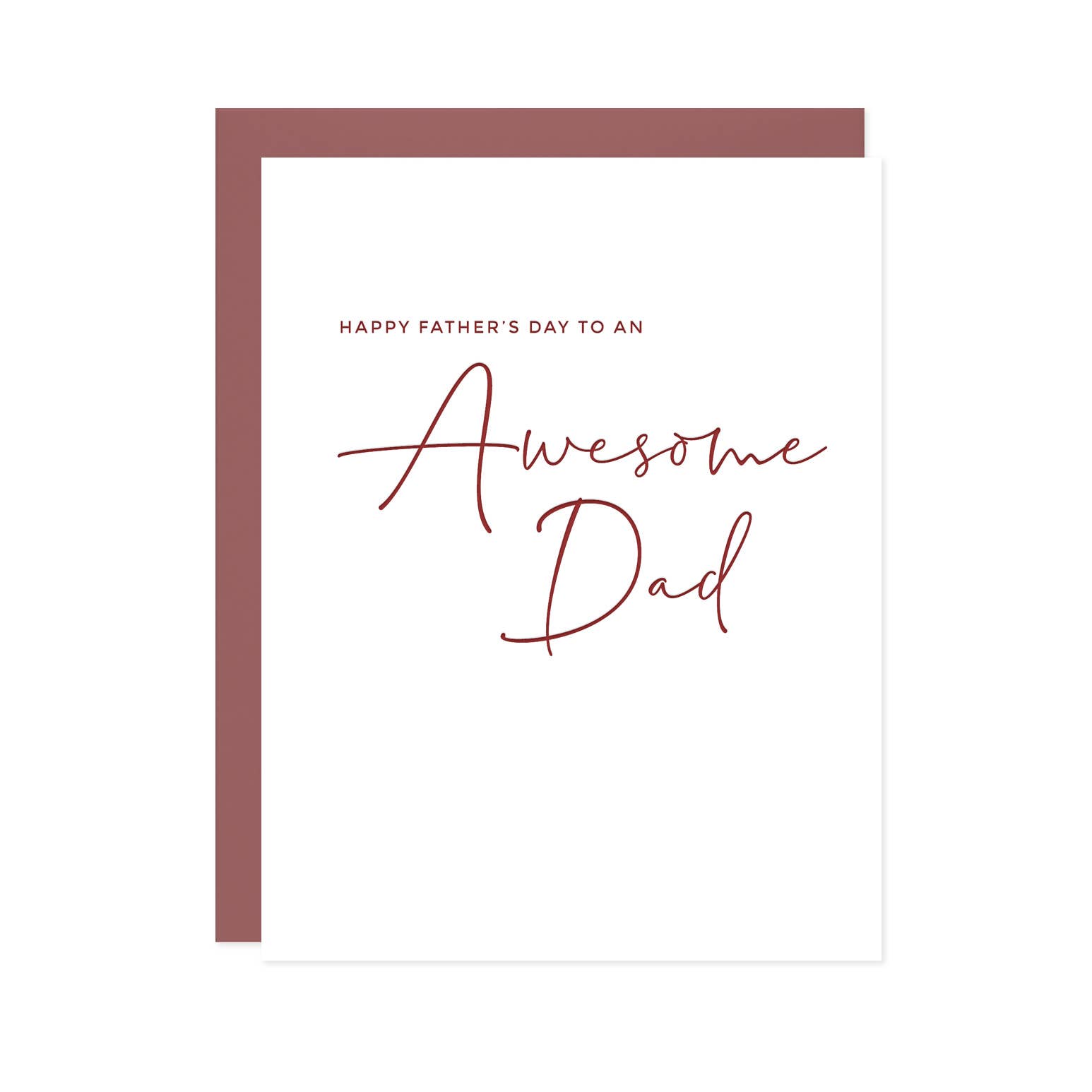 Missive - Wholesale Father's Day Card - Awesome Dad Letterpress Father's Day Card1