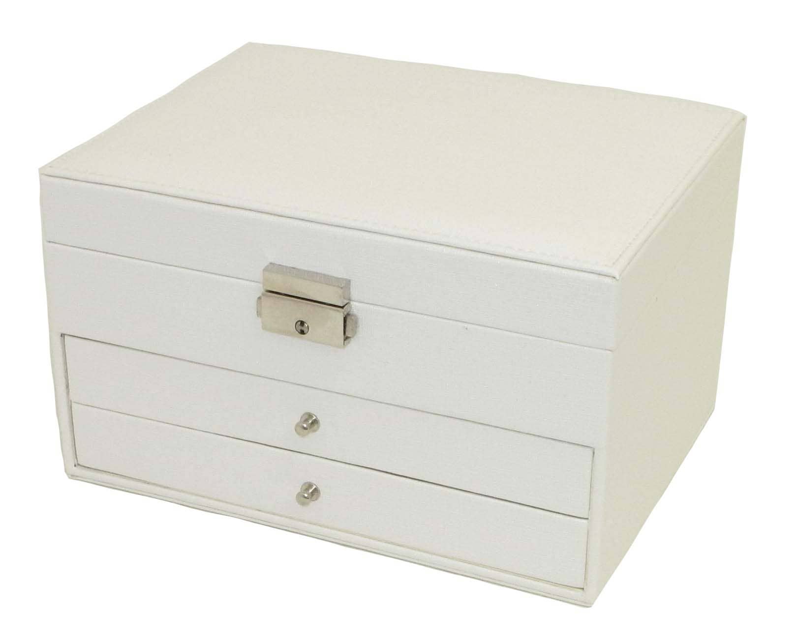 Mele and Co UK/ EU – wholesale Jewellery box/organiser – 5359 Lockable Jewellery Case with 2 Drawers1