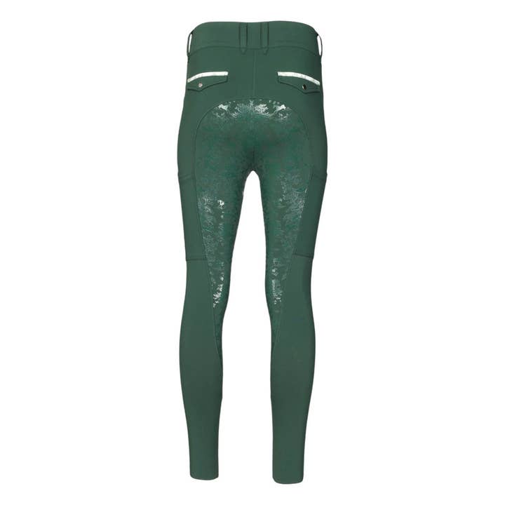 Evergreen Dapplebay Equestrian Toile Compression Breeches-Evergreen for wholesale on Faire2