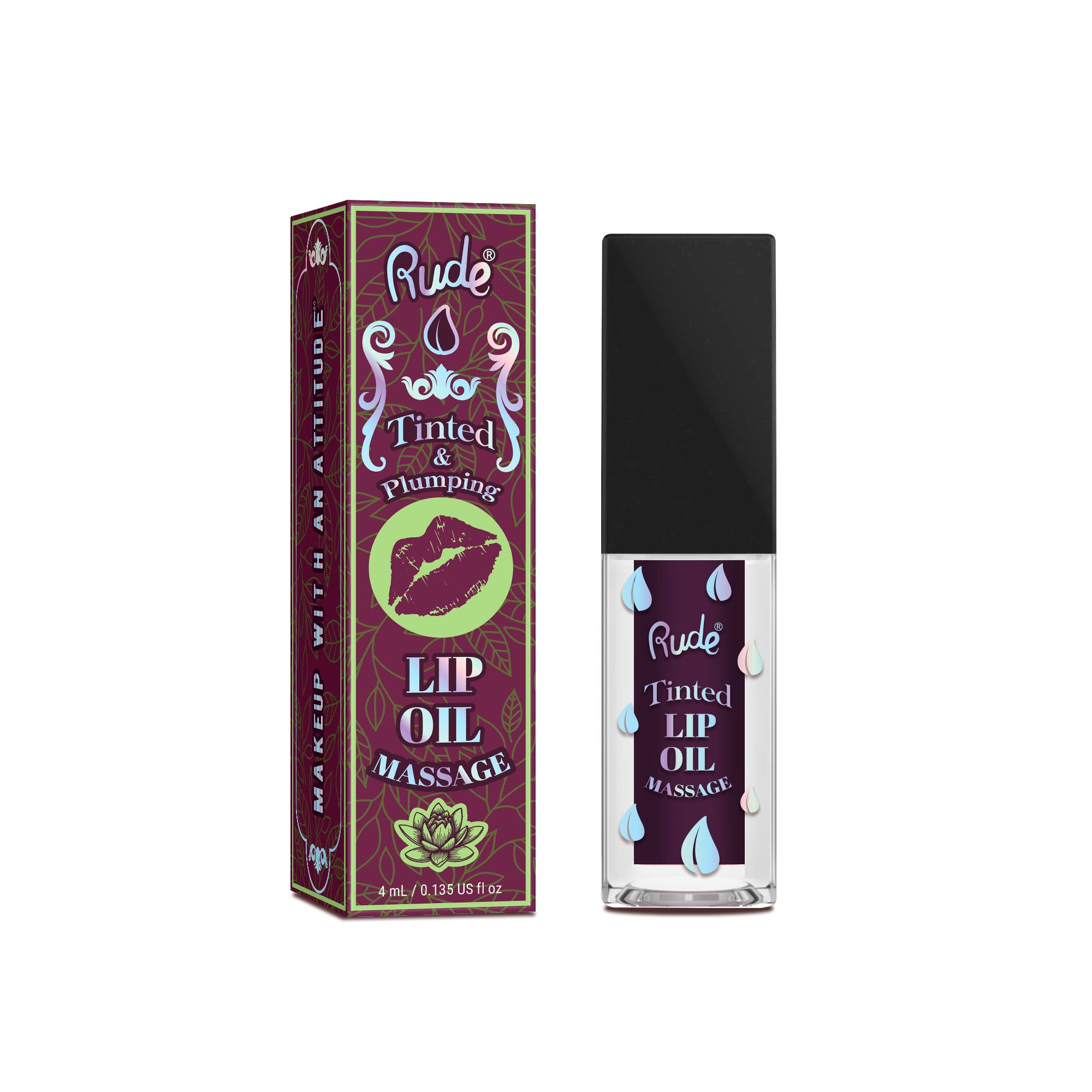 Rude Cosmetics – Gloss labial por atacado – Óleo Labial para Massagem com Efeito Tinturado e VOLUMIZADOR7