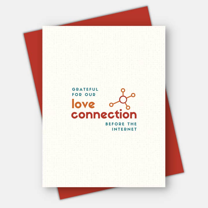 Grateful for our Love Connection,  Friendship Card for wholesale by Age-Friendly Vibes