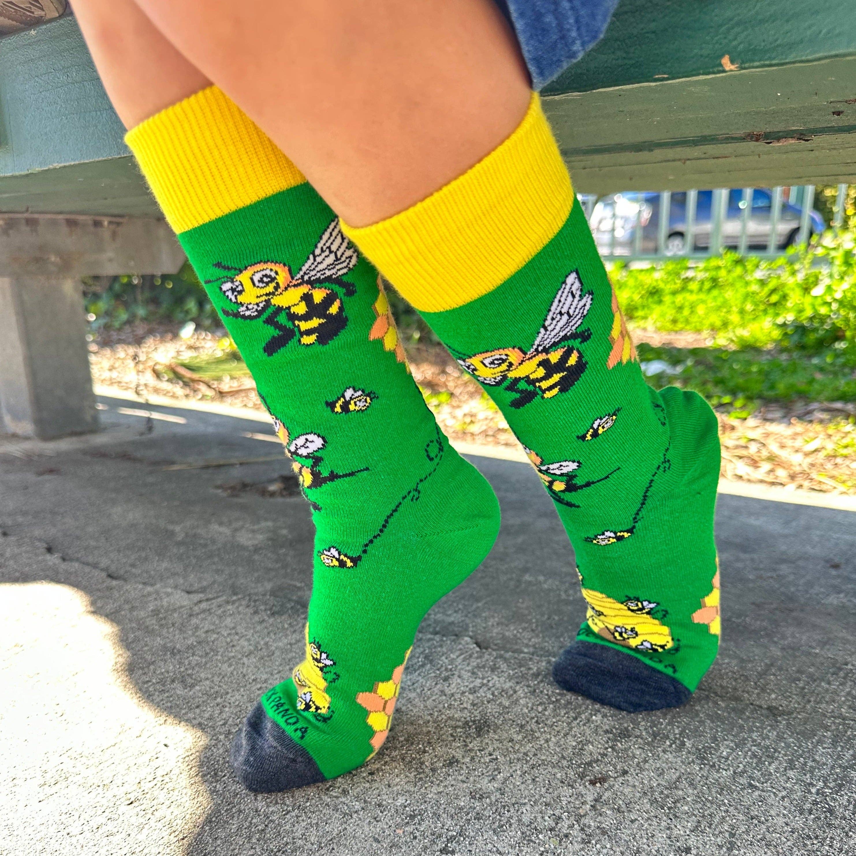 Sock Panda – wholesale Socks – Unisex – Busy Bee Socks from the Sock Panda (Adult Small -  Shoe Sizes 2-5)1