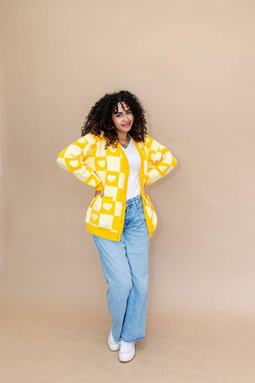 Taby Originals - Wholesale Cardigan - Women's - TABY ORIGINAL: Radical Self Love Cardigan In YELLOW*** Sizes XS-5X!***32