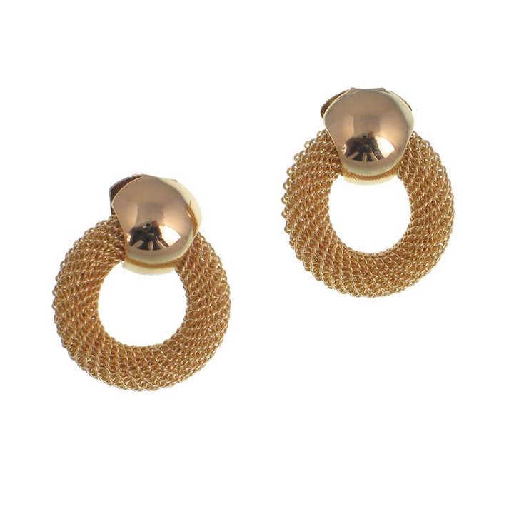 Circle Mesh Earrings for wholesale by Erica Zap Designs