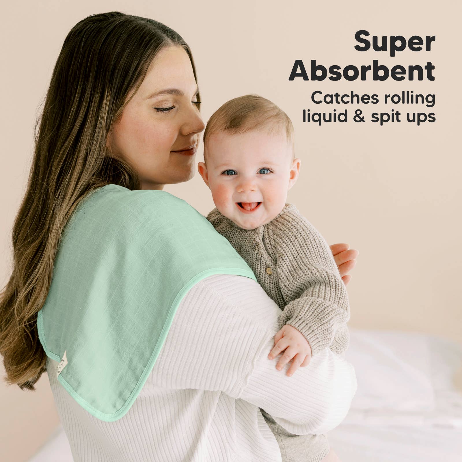 Mirage KeaBabies 5pk Lumi Muslin Burp Cloths for Baby Boys, Girls for wholesale on Faire2