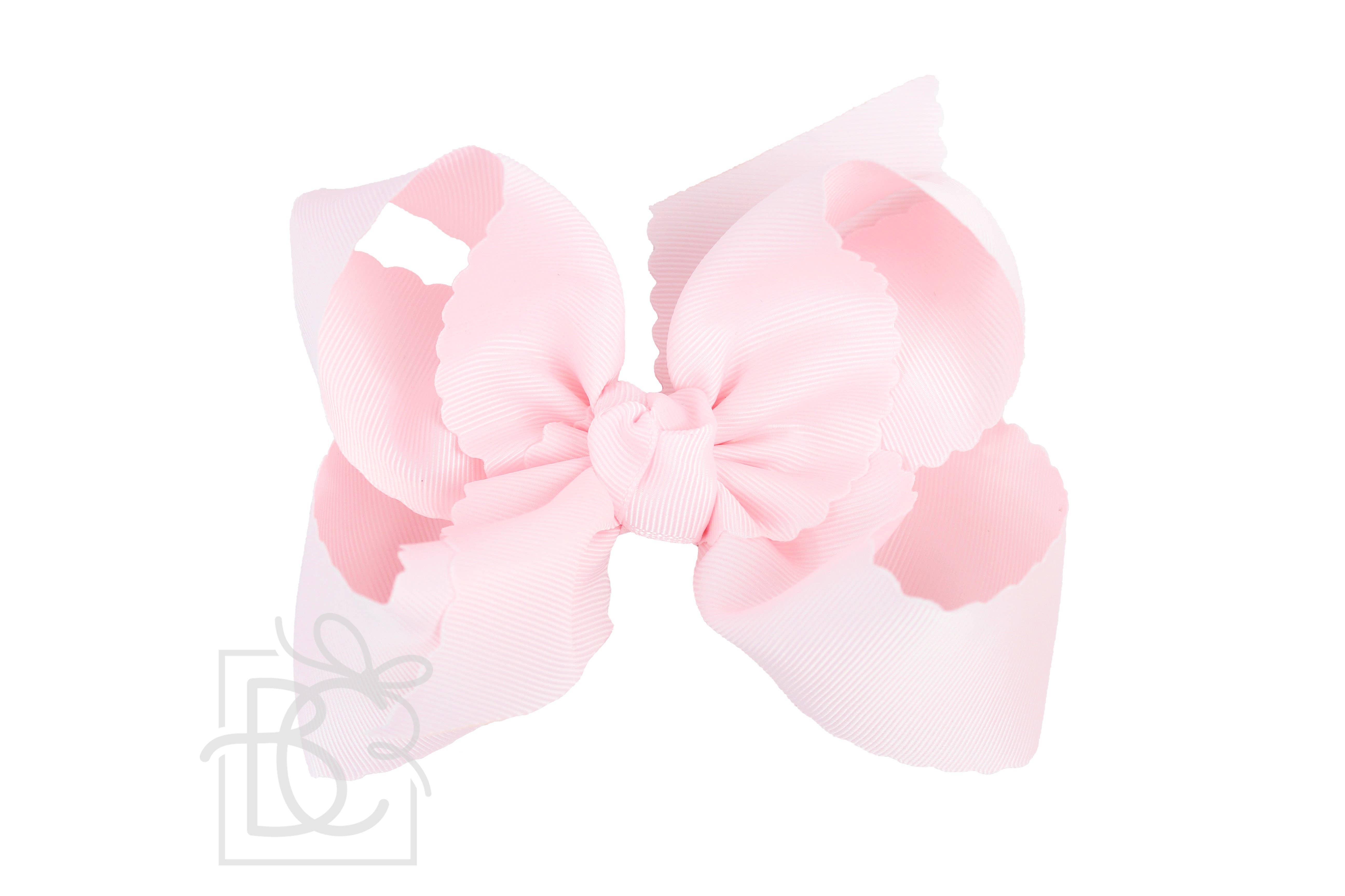 Beyond Creations, LLC – wholesale Hair bow – Kids – SCALLOPED EDGE BOW42