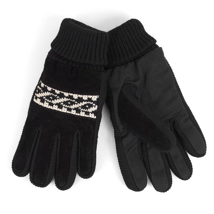 Selini New York - Wholesale Gloves - Men's - Men's Genuine Leather Non Slip Grip Winter Gloves