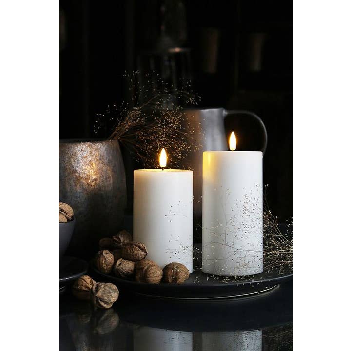 Abbott - Wholesale Flameless Candle - White LED Pillar Candle - 3x8"H