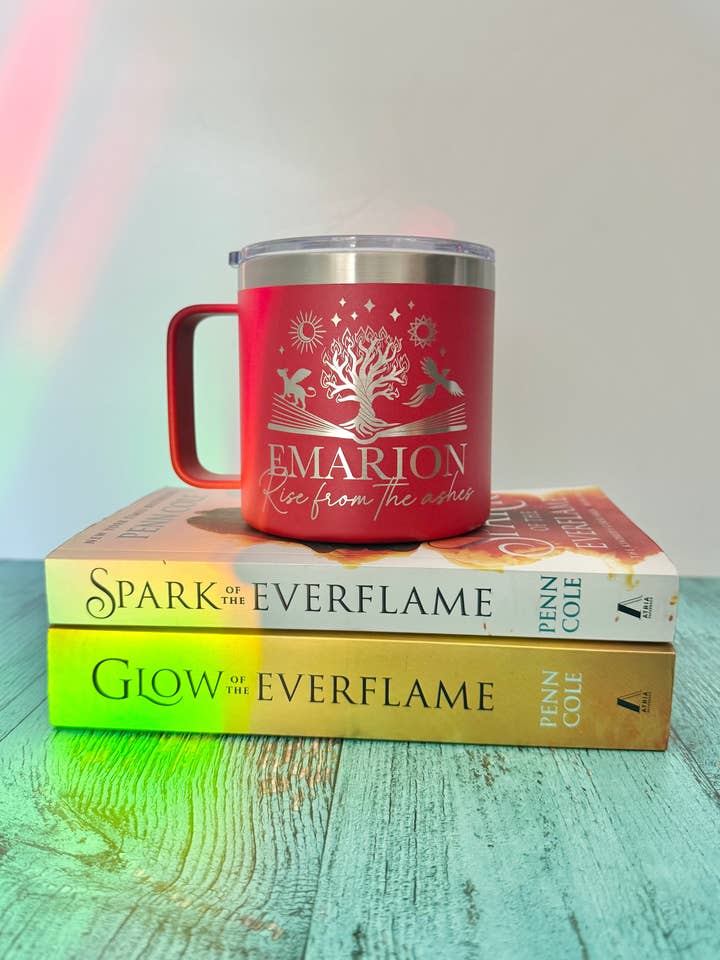 Emarion rostfri stålmugg - Kindred's Curse Saga licensierad för wholesale av zoo&roo