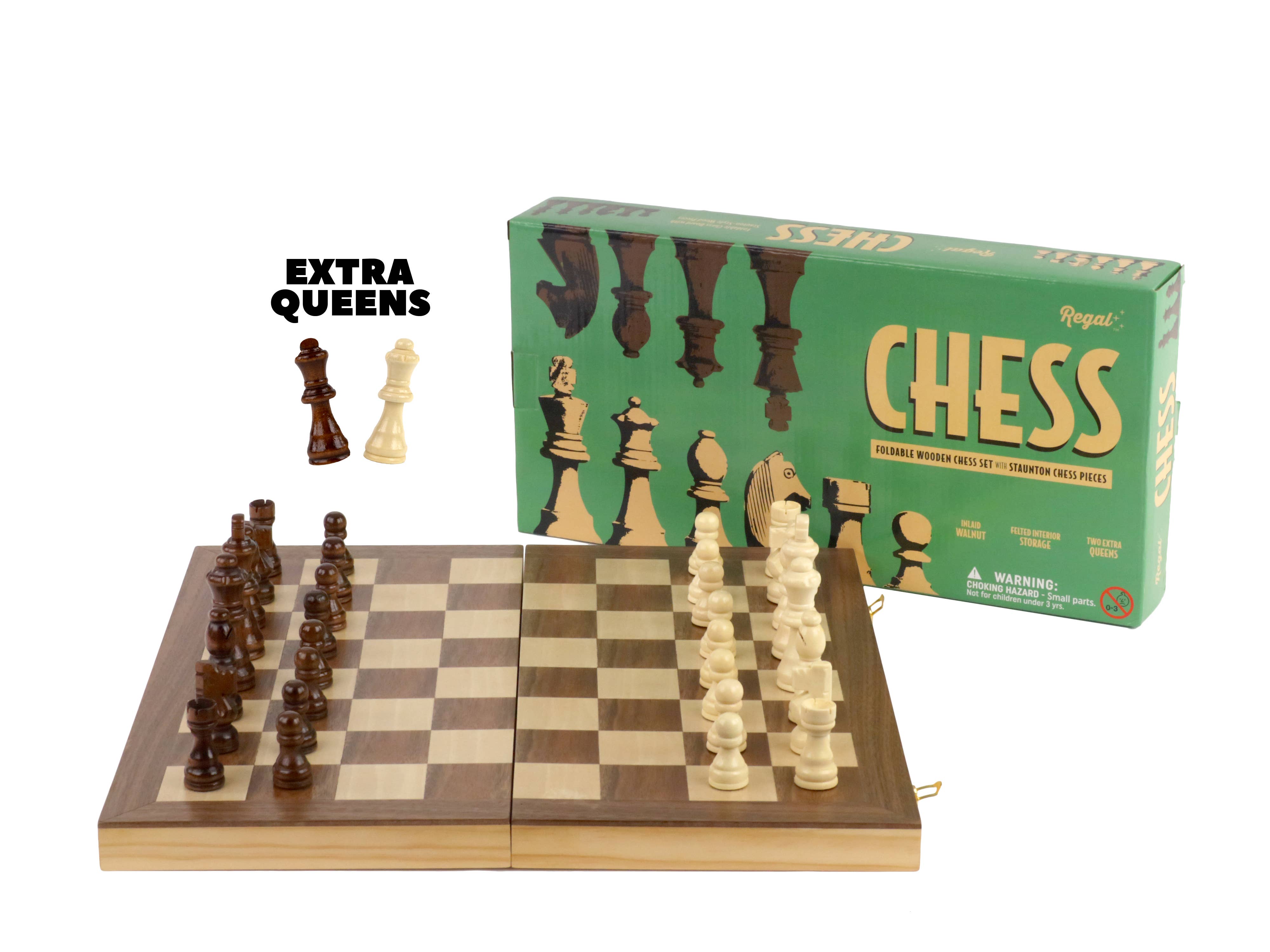 Regal Games - Wholesale Board Game - Regal Games Deluxe Wooden Chess Board Game3