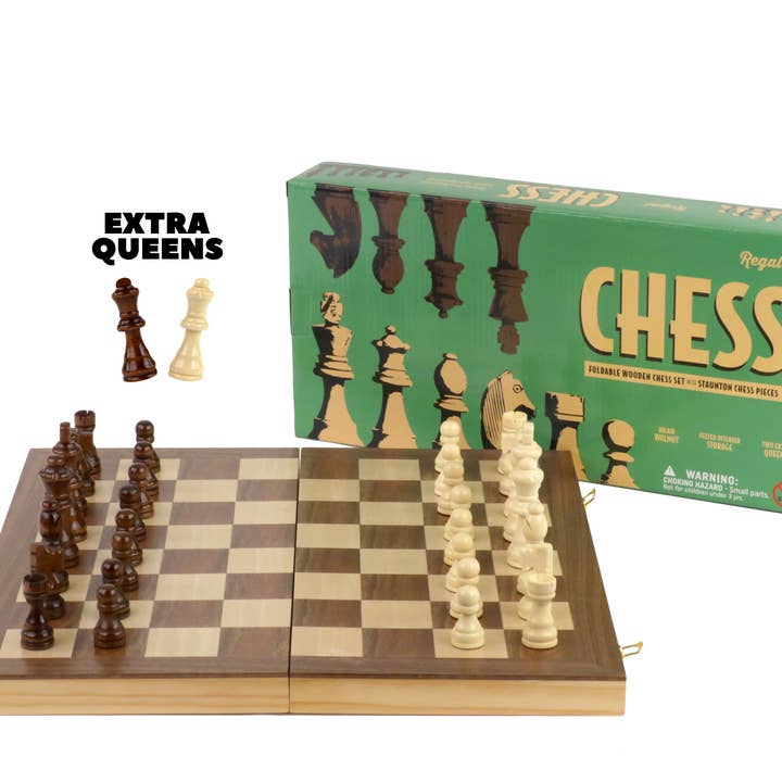 Regal Games - Wholesale Board Game - Regal Games Deluxe Wooden Chess Board Game3
