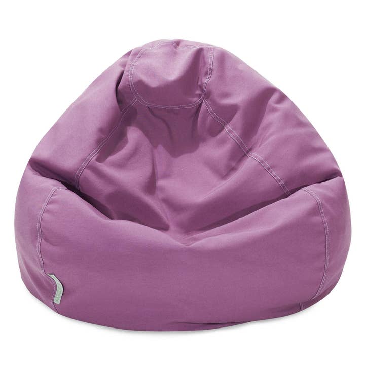 Majestic Home Goods Lilac Solid Small Bean Bag for wholesale by Majestic Home Goods