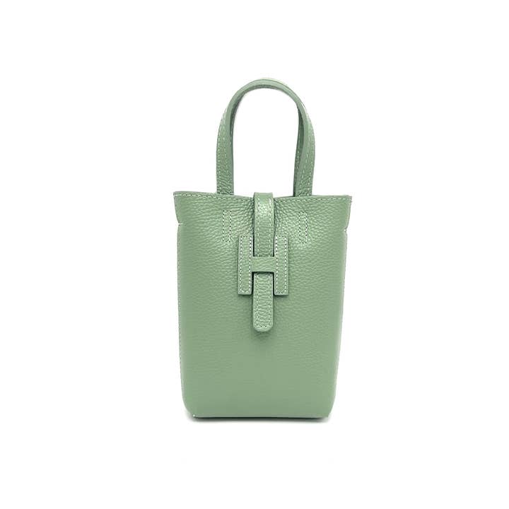 Suie Valentini srl - Wholesale Crossbody Bag - Women's - Laminated leather crossbody phone bag, Made in Italy, art. 112618LA0